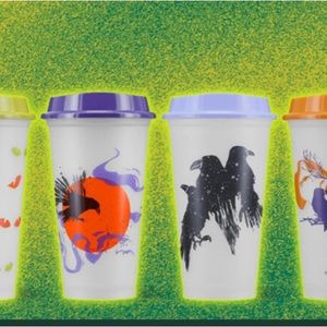 NWT- Starbucks Glow in the Dark Halloween Hot Cups (6-Pack) (16 oz)